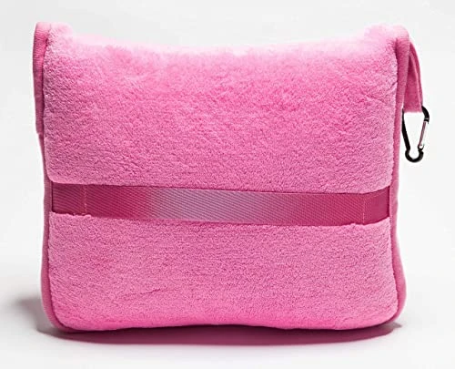 BlueHills Premium Soft Travel Blanket Pillow Value Pack Set Of 2 - Airplane Flight Blanket Throw In Soft Bag With Luggage Belt Compact Pack Large Blanket For Travel Pink And Teal Green Color 2 BlueHills Premium Soft Travel Blanket Pillow Value Pack Set Of 2 - Airplane Flight Blanket Throw In Soft Bag With Luggage Belt Compact Pack Large Blanket For Travel Pink And Teal Green Color - Image 2