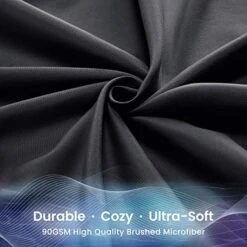 Co-Friendly King Size Bed Sheet Set 4 Piece - Soft & Breathable Microfiber Bedding Sheets Set - Including Flat Sheet, Fitted Sheet, Pillowcase (Black, King) -Amazon Shop 517X3WfdhZL