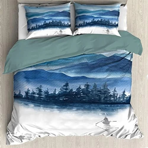 Yakujo Ocean Wave Duvet Cover Queen Size With Zipper Closure Lightweight All Season Bedding Covers (No Comforter) 78"X59" 15 Yakujo Ocean Wave Duvet Cover Queen Size With Zipper Closure Lightweight All Season Bedding Covers (No Comforter) 78"X59" - Image 15