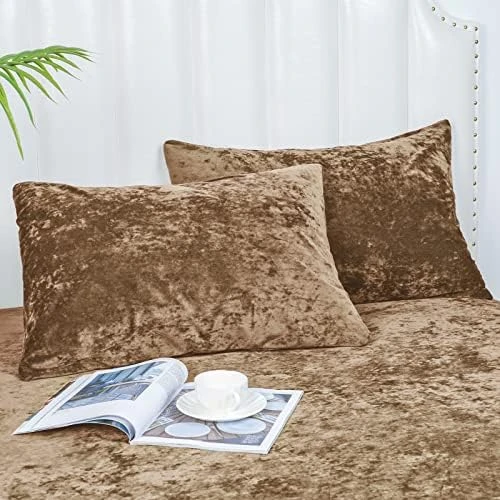 PHF True Velvet Pillowcases King Size, 2 Pack Soft Color Gradient Pillow Shams Covers With Envelope Closure, Luxury Cozy Decorative Pillow Cases, 20" X 36", No Filling, Black 10 PHF True Velvet Pillowcases King Size, 2 Pack Soft Color Gradient Pillow Shams Covers With Envelope Closure, Luxury Cozy Decorative Pillow Cases, 20" X 36", No Filling, Black - Image 10