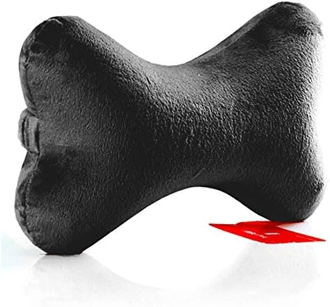 Bookishbunny 2pk Dog Bone Shaped Travel Neck Pillows With Washable Removable Case Memory Foam Car Bus Truck Driving Comfort Head Rest Support (Navy) 4 Bookishbunny 2pk Dog Bone Shaped Travel Neck Pillows With Washable Removable Case Memory Foam Car Bus Truck Driving Comfort Head Rest Support (Navy) - Image 4