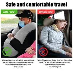 Travel Pillow For Car & Airplane Sleeping Reading Pillows For Long-Distance Travel, Washable Soft Kids Adults Neck Pillow For Traveling In Car Seat Removable Comfort Unique U Shaped Pillow (Gray) 8 Travel Pillow For Car & Airplane Sleeping Reading Pillows For Long-Distance Travel, Washable Soft Kids Adults Neck Pillow For Traveling In Car Seat Removable Comfort Unique U Shaped Pillow (Gray) -Amazon Shop 518N25MMG3L
