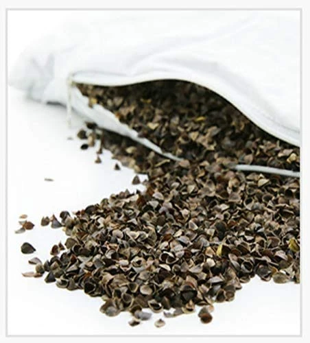 Gneric Organic Buckwheat Round Neck Roll /Cervical Pillow With Super Soft Bamboo Pillowcase Pillows With Removable Washable (Dark Gray 50*13cm) 5 Gneric Organic Buckwheat Round Neck Roll /Cervical Pillow With Super Soft Bamboo Pillowcase Pillows With Removable Washable (Dark Gray 50*13cm) - Image 5