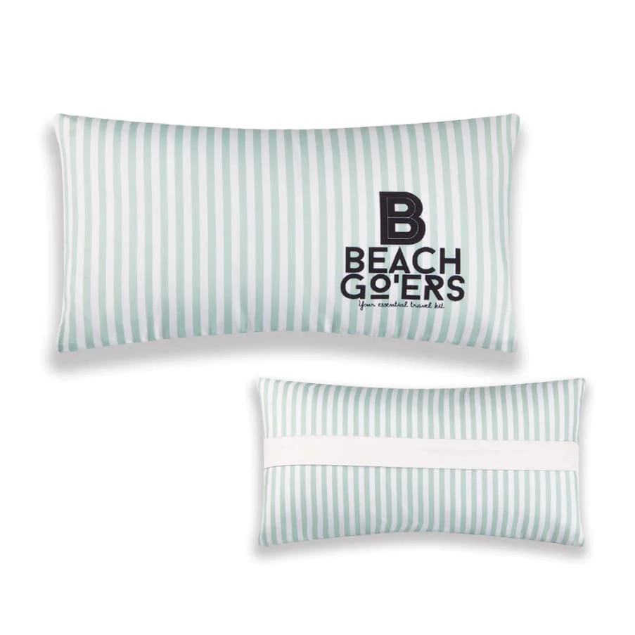 Beach Go’ers Beach Chair Pillow Headrest - Waterproof Beach Pillow And Color Matching Beach Towel Clips For Beach Chair (Standard, Pastle Blue) 1 Beach Go’ers Beach Chair Pillow Headrest - Waterproof Beach Pillow And Color Matching Beach Towel Clips For Beach Chair (Standard, Pastle Blue)