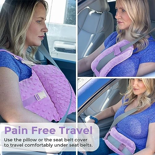Zomaple Mastectomy Pillow With Strap - Post Surgery Pillow, Breast Pillow For After Heart Surgery, Breast Reduction & Augmentation Patients - Heart Pillow For Sleeping, Recovery & Seatbelt Protection 2 Zomaple Mastectomy Pillow With Strap - Post Surgery Pillow, Breast Pillow For After Heart Surgery, Breast Reduction & Augmentation Patients - Heart Pillow For Sleeping, Recovery & Seatbelt Protection - Image 2