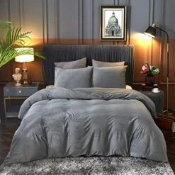 Velvet Duvet Cover Queen Set Sage Green Velvet Duvet Cover Queen Velvet Comforter Cover 3Pcs Ultra Soft Duvet Cover Breathable Solid Luxury Flannel Velour Duvet Cover Zipper Closure Corner Tie -Amazon Shop 5198zlaGFoL. AC