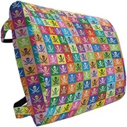 Ambesonne Sugar Skull Lumbar Back Support Pillow, All Saints Day Oriental Mexican Flowers Hearts Vibrant Design Print, High Density Foam For Office Chairs Car Seats, 14" X 13", Hot Pink Purple Green -Amazon Shop 519VMMzw4rL. AC