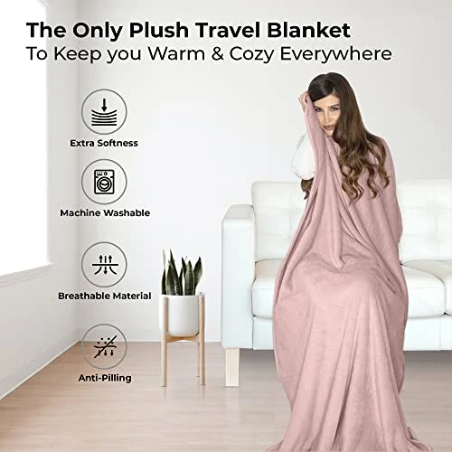 Soft & Warm Travel Blanket For Airplane & Car - Long Flight Essential 2 Soft & Warm Travel Blanket For Airplane & Car - Long Flight Essential - Image 2