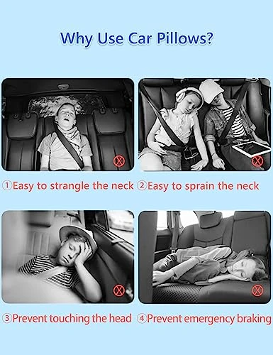 BSROLUNA Travel Pillow Car Sleeping Long Journeys Pillows For The Back Seat Adults And Children On Head Support And Body Support U-Shaped Pillows (Yellow Dog) 6 BSROLUNA Travel Pillow Car Sleeping Long Journeys Pillows For The Back Seat Adults And Children On Head Support And Body Support U-Shaped Pillows (Yellow Dog) - Image 6