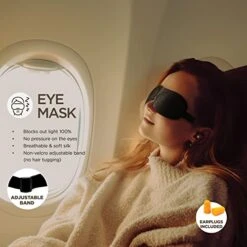 Airplane Neck Pillow Includes Travel Pillow + Airplane Phone Holder Mount + Eye Masks + Foot Hammock + Earplugs For Travel, 100% Pure Memory Foam Travel Pillow, 5 Pc Travel Kit -Amazon Shop 51AJGVLHhmL