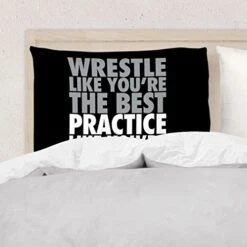 Wrestle Like You're The Best Pillowcase | Wrestling Pillowcase Home Decor | Black -Amazon Shop 51Ai9VhY9NL