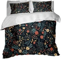 GRANKER 3 Piece Bed Set Small Broken Flower Pattern For All Season, Men/Women Bedroom Hotel Dormitory Guest Room53x79in/135cmX200cm -Amazon Shop 51BMRvOg5WL. AC 2