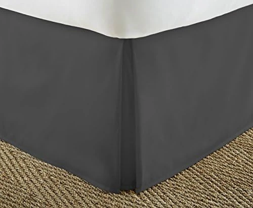 Ienjoy Home Home Collection Pleated Bed Skirt, King, Gray 4 Ienjoy Home Home Collection Pleated Bed Skirt, King, Gray - Image 4