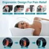 BQYPOWER Cervical Pillow For Neck And Shoulder Pain Relief Sleeping, Contour Memory Foam Pillow, Ergonomic Orthopedic Neck Support Pillow For Side Back And Stomach Sleepers