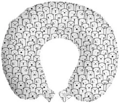 Ambesonne Peony Travel Pillow Neck Rest, Pastel Tone Delicate Peonies With Curled Leaves Vintage Style Tangled Arrangement, Memory Foam Traveling Accessory For Airplane And Car, 12", Purple Teal -Amazon Shop 51DmXZABCBL. AC