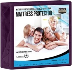 Premium Waterproof Terry Mattress Protector Twin 200 GSM, Mattress Cover, Breathable, Fitted Style With Stretchable Pockets (White) -Amazon Shop 51E2Y7Tn6tL. AC
