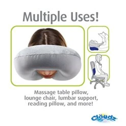 Cloudz Microbead Travel Neck Pillow,Polyester & Polyester Blend - Blue 18 Cloudz Microbead Travel Neck Pillow,Polyester & Polyester Blend - Blue -Amazon Shop 51EMw2VsT5L