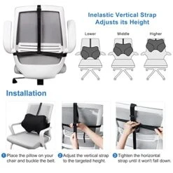 Anzhixiu Lumbar Support Pillow For Office Chair Help Sit More Upright - Lumbar Support Pillow For Scientific Lower Back Support Leaves More Sit Space - Standard -Amazon Shop 51F70paj8CL