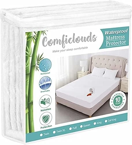 Ing Size Cooling Waterproof Mattress Protector Pad Cover,Bamboo Terry Top Breathable Fitted Sheet Style Deep Pocket-Noiseless,Vinyl,PVC Free,Matress Cover King For Pets Kids Adults 10 Ing Size Cooling Waterproof Mattress Protector Pad Cover,Bamboo Terry Top Breathable Fitted Sheet Style Deep Pocket-Noiseless,Vinyl,PVC Free,Matress Cover King For Pets Kids Adults - Image 10
