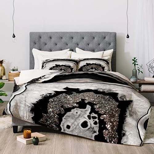 Society6 Anita Bella Jantz Agate Silver Glitter 1 Comforter Set With Pillowcase(s), Twin 2 Society6 Anita Bella Jantz Agate Silver Glitter 1 Comforter Set With Pillowcase(s), Twin - Image 2