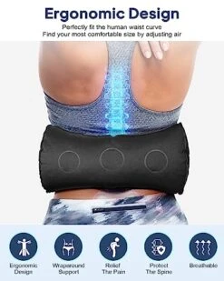 BLABOK Reduce Lower Back Pain While Traveling Get Lumbar Support Pillow For Airplane With Inflatable Lumbar Pillow (Black-C1) -Amazon Shop 51Hxzpf9h1L