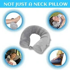 Neck Memory Foam Travel Pillow Roll Twist Adjustable Bendable To Support Leg Chin Cervical Head Shoulders- Accessories For Home & Airplane, Train, Bus Flight Traveling Best For Side & Back Sleeping 7 Neck Memory Foam Travel Pillow Roll Twist Adjustable Bendable To Support Leg Chin Cervical Head Shoulders- Accessories For Home & Airplane, Train, Bus Flight Traveling Best For Side & Back Sleeping -Amazon Shop 51I1mG4E9UL
