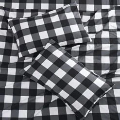 - Gray Plaid Sheet Set, Buffalo Check Gingham Geometric Checker Pattern Printed In Dark Grey White, Soft Microfiber Bedding (4pcs, Queen Size) 8 - Gray Plaid Sheet Set, Buffalo Check Gingham Geometric Checker Pattern Printed In Dark Grey White, Soft Microfiber Bedding (4pcs, Queen Size) -Amazon Shop 51J6Kme8zkL