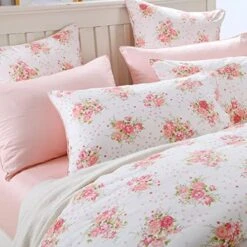 Duvet Quilt Cover Queen Size, Country Style Bedding Set Colorful Floral Branches Drawing Of Summer Blossoms (Queen,Green) -Amazon Shop 51JZ0gmI6oL. AC