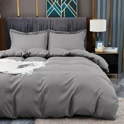 Duvet Covers King Size - Ultra Soft And Breathable Bedding King Comforter Sets Washed Microfiber 3 Pieces With Zipper Closure Duvet Cover And 2 Pillow Shams (White) -Amazon Shop 51JasY8x6NL. AC