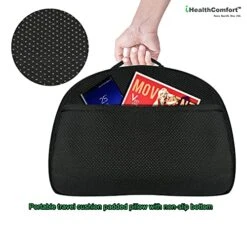 IHEALTHCOMFORT Small Travel Seat Cushion,Portable And Foldable Gel Memory Foam Cushion,Multi-Functional Supportive Firm Butt Pillow,for Long Sitting Driving Trip 9 IHEALTHCOMFORT Small Travel Seat Cushion,Portable And Foldable Gel Memory Foam Cushion,Multi-Functional Supportive Firm Butt Pillow,for Long Sitting Driving Trip -Amazon Shop 51KJXkjLKOL