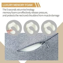 Notieaty Travel Pillow 100% Pure Memory Foam Neck Pillow,Traveling Can Be Used For Sleeping Plane Car Travel Home, Airplane Travel Kit With 3D Contoured Eye Masks, Earplugs, And Luxury Bag… 11 Notieaty Travel Pillow 100% Pure Memory Foam Neck Pillow,Traveling Can Be Used For Sleeping Plane Car Travel Home, Airplane Travel Kit With 3D Contoured Eye Masks, Earplugs, And Luxury Bag… -Amazon Shop 51KuRvRWFVL