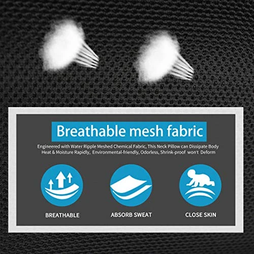 YIHO Car Neck Support Pillow Leather Head-Rest Cushion To Relief Cervical Shoulder Pain Issues For Universal Driver & Passenger Seat In Travel Or Office Chair (Black-2 Pack) 3 YIHO Car Neck Support Pillow Leather Head-Rest Cushion To Relief Cervical Shoulder Pain Issues For Universal Driver & Passenger Seat In Travel Or Office Chair (Black-2 Pack) - Image 3