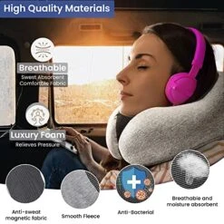 WOKIT Airplane Neck Pillows For Sleeping, 100% Pure Memory Foam, Comfortable, Travel Must Haves Essentials With 3D Contoured Eye Mask, Earplugs & Bag, Colored Box Pack 10 WOKIT Airplane Neck Pillows For Sleeping, 100% Pure Memory Foam, Comfortable, Travel Must Haves Essentials With 3D Contoured Eye Mask, Earplugs & Bag, Colored Box Pack -Amazon Shop 51LiGOmnYeL