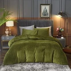 Velvet Duvet Cover Queen Set Sage Green Velvet Duvet Cover Queen Velvet Comforter Cover 3Pcs Ultra Soft Duvet Cover Breathable Solid Luxury Flannel Velour Duvet Cover Zipper Closure Corner Tie -Amazon Shop 51LlP6jOmJL. AC