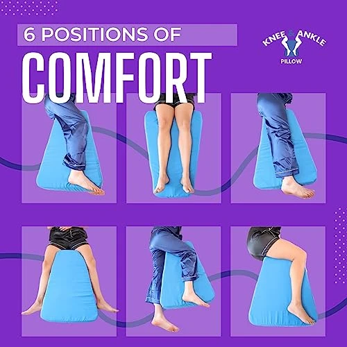Knee And Ankle Pillow Medium 4" Thick The Pillow You Need! - Sleepwell With A Truly Blissful Experience - Comfort For All Ages – Lumbar, Ankle And Back Support For Everyone. 2 Knee And Ankle Pillow Medium 4" Thick The Pillow You Need! - Sleepwell With A Truly Blissful Experience - Comfort For All Ages – Lumbar, Ankle And Back Support For Everyone. - Image 2