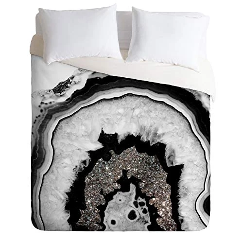 Society6 Anita Bella Jantz Agate Silver Glitter 1 Comforter Set With Pillowcase(s), Twin 1 Society6 Anita Bella Jantz Agate Silver Glitter 1 Comforter Set With Pillowcase(s), Twin