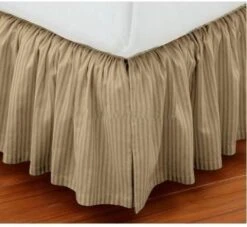 Luxurious Comfort Collection 800TC Pure Cotton Dust Ruffle Bed Skirt 12" Drop Length 100% Egyptian Cotton Grey Queen Size -Amazon Shop 51O1EhdWF0L. AC 3