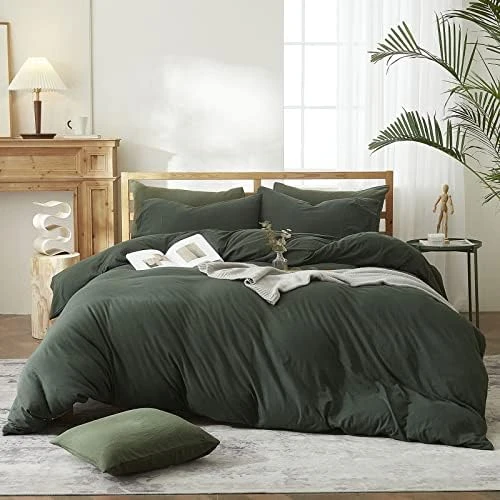 Modern Style Geometric Plaid Duvet Cover King Grey Soft 100% Washed Cotton Plaid Grid Bedding Set With 2 Pillowcases Classic Grid Plaid Gingham Duvet Cover With Zipper Closure 8 Modern Style Geometric Plaid Duvet Cover King Grey Soft 100% Washed Cotton Plaid Grid Bedding Set With 2 Pillowcases Classic Grid Plaid Gingham Duvet Cover With Zipper Closure - Image 8