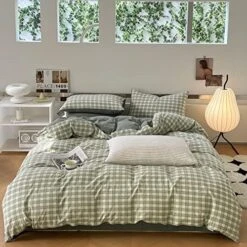 Modern Style Geometric Plaid Duvet Cover King Grey Soft 100% Washed Cotton Plaid Grid Bedding Set With 2 Pillowcases Classic Grid Plaid Gingham Duvet Cover With Zipper Closure 21 Modern Style Geometric Plaid Duvet Cover King Grey Soft 100% Washed Cotton Plaid Grid Bedding Set With 2 Pillowcases Classic Grid Plaid Gingham Duvet Cover With Zipper Closure -Amazon Shop 51OzN T88PL. AC