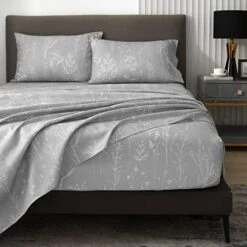 Floral Bed Sheets King Size, 18 Inches Deep Pocket Sheets 1800 Thread Count, Black And White Leaf Sheet Set Soft Breathable Cute Aesthetic Sheets Shabby Chic Bed Sheets,Oeko-Tex Certificated 21 Floral Bed Sheets King Size, 18 Inches Deep Pocket Sheets 1800 Thread Count, Black And White Leaf Sheet Set Soft Breathable Cute Aesthetic Sheets Shabby Chic Bed Sheets,Oeko-Tex Certificated -Amazon Shop 51QMXkmKmwL. AC 1