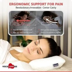 VISCO LOVE ProComf Travel And Camping Mate/Baby/Kid's/Teen's/Adult's Memory Foam Pillow (White) 9 VISCO LOVE ProComf Travel And Camping Mate/Baby/Kid's/Teen's/Adult's Memory Foam Pillow (White) -Amazon Shop 51QXYP9BxhL