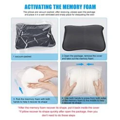 Aukee Car Headrest Pillow With Genuine Leather Cover Memory Foam Neck Cushion For Driving Home Office Black (Pack Of 2) 16 Aukee Car Headrest Pillow With Genuine Leather Cover Memory Foam Neck Cushion For Driving Home Office Black (Pack Of 2) -Amazon Shop 51RV8kd7nML