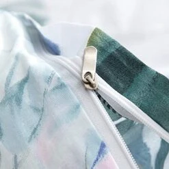 Floral Duvet Cover King Size, 100% Cotton Aqua Botanical Leaves Printed Bedding Duvet Cover For King Bed, Ultra Soft Cotton Bedding Set (3Pcs, King Size) 10 Floral Duvet Cover King Size, 100% Cotton Aqua Botanical Leaves Printed Bedding Duvet Cover For King Bed, Ultra Soft Cotton Bedding Set (3Pcs, King Size) -Amazon Shop 51RjKbimlbL