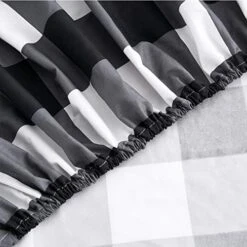 - Gray Plaid Sheet Set, Buffalo Check Gingham Geometric Checker Pattern Printed In Dark Grey White, Soft Microfiber Bedding (4pcs, Queen Size) 9 - Gray Plaid Sheet Set, Buffalo Check Gingham Geometric Checker Pattern Printed In Dark Grey White, Soft Microfiber Bedding (4pcs, Queen Size) -Amazon Shop 51RkGEvS2CL