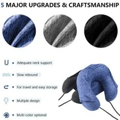 YIRFEIKRER Travel Pillow, Hooded Neck Pillow And Neck Support Pillow Made Of Memory Foam, For Sleep Rest, Airplane, Car, Family And Travel Use(Grey) 10 YIRFEIKRER Travel Pillow, Hooded Neck Pillow And Neck Support Pillow Made Of Memory Foam, For Sleep Rest, Airplane, Car, Family And Travel Use(Grey) -Amazon Shop 51S0Ij9eTHL