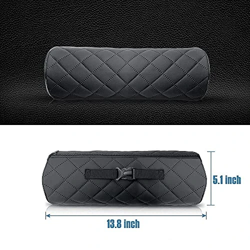 HAOTULE Car Seat Neck Pillow, Memory Rebound Headrest Cushion,Comfortable Leather Can Provide The Best Support, Suitable For Most Vehicles (Black,Pack Of 1) 4 HAOTULE Car Seat Neck Pillow, Memory Rebound Headrest Cushion,Comfortable Leather Can Provide The Best Support, Suitable For Most Vehicles (Black,Pack Of 1) - Image 4