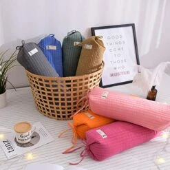 Gneric Organic Buckwheat Round Neck Roll /Cervical Pillow With Super Soft Bamboo Pillowcase Pillows With Removable Washable (Dark Gray 50*13cm) 16 Gneric Organic Buckwheat Round Neck Roll /Cervical Pillow With Super Soft Bamboo Pillowcase Pillows With Removable Washable (Dark Gray 50*13cm) -Amazon Shop 51SyhpF9lOL