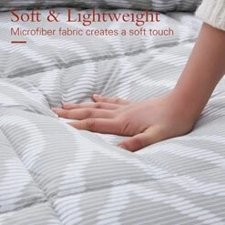 King Size Comforter Set 3 Piece Grey Bedding Comforter Set For King Bed (106×92 Inch) With 2 Pillow Shams - Mirage Gray Medallion -Amazon Shop 51TDP2SFr9L