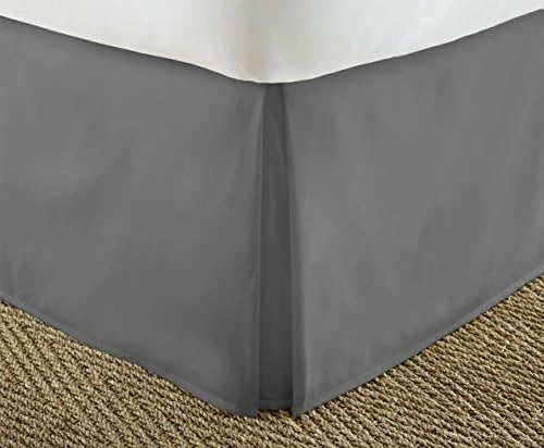 Ienjoy Home Home Collection Pleated Bed Skirt, King, Gray 2 Ienjoy Home Home Collection Pleated Bed Skirt, King, Gray - Image 2