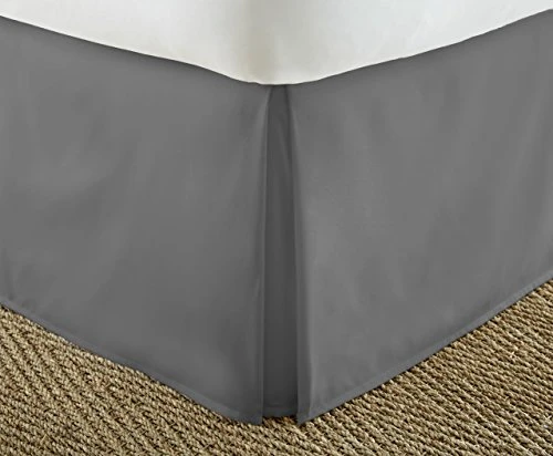 Ienjoy Home Home Collection Pleated Bed Skirt, King, Gray 1 Ienjoy Home Home Collection Pleated Bed Skirt, King, Gray